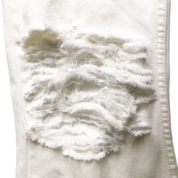 A.P.C. Petit New Standard Mens Distressed White Button Fly Jeans 34 - Picture 10 of 12